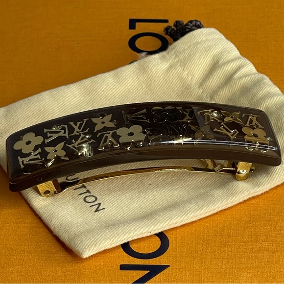 Louis Vuitton Inclusion Gold Tone Hair Clip - Picture 4 of 9